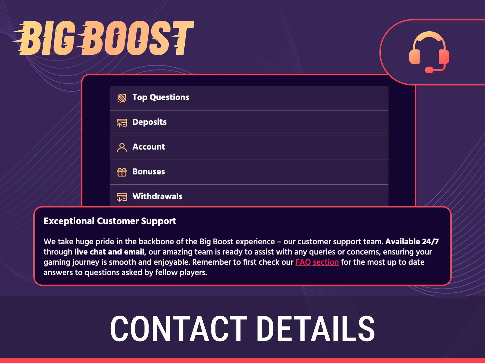 See the Big Baazi About support channels to get professional help today.