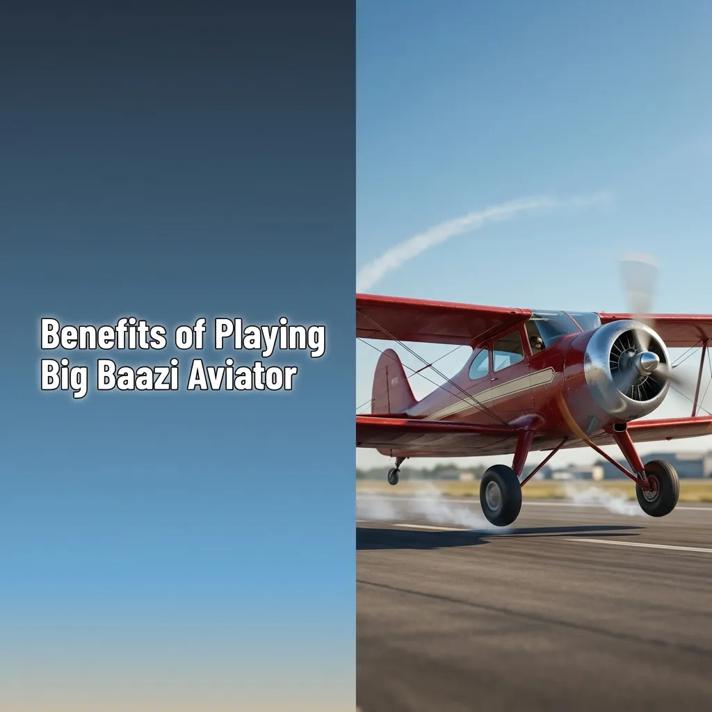 Big Baazi Aviator game interface showing high RTP, mobile play, flexible betting limits, and bonus features for players