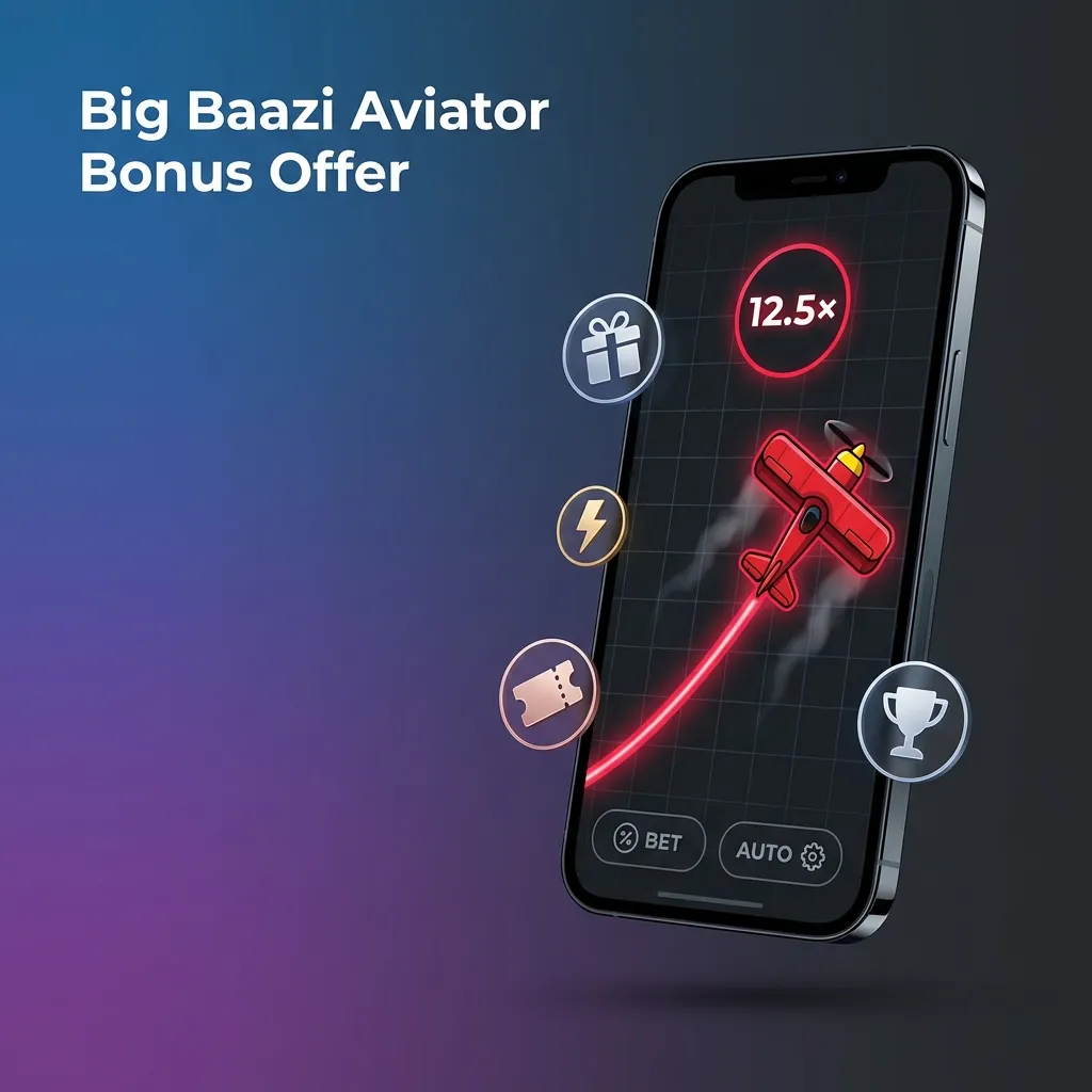 Big Baazi Aviator welcome bonus offer up to ₹1 Lakh across first 3 deposits for new players to extend gameplay