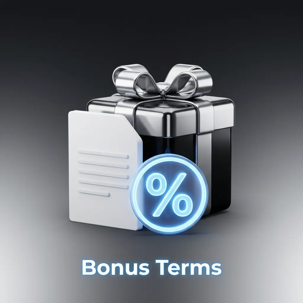 Illustrated guide showing bonus terms and conditions with wagering requirements and eligibility rules for players