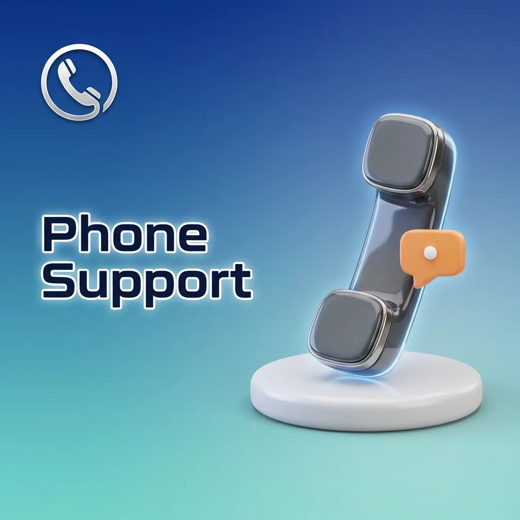 Customer service representative wearing headset providing phone support for urgent account and payment issues