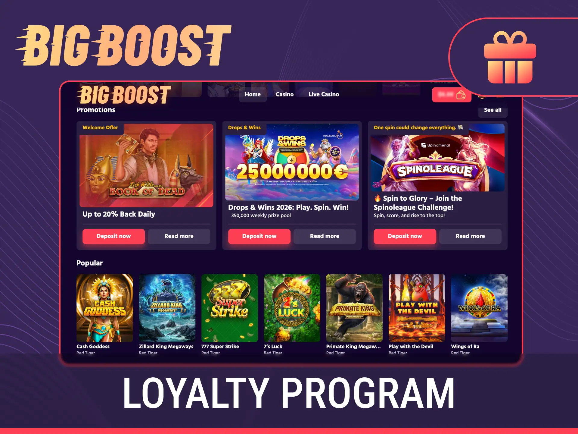 Join the official Big Baazi Bonuses loyalty club for premium member perks.