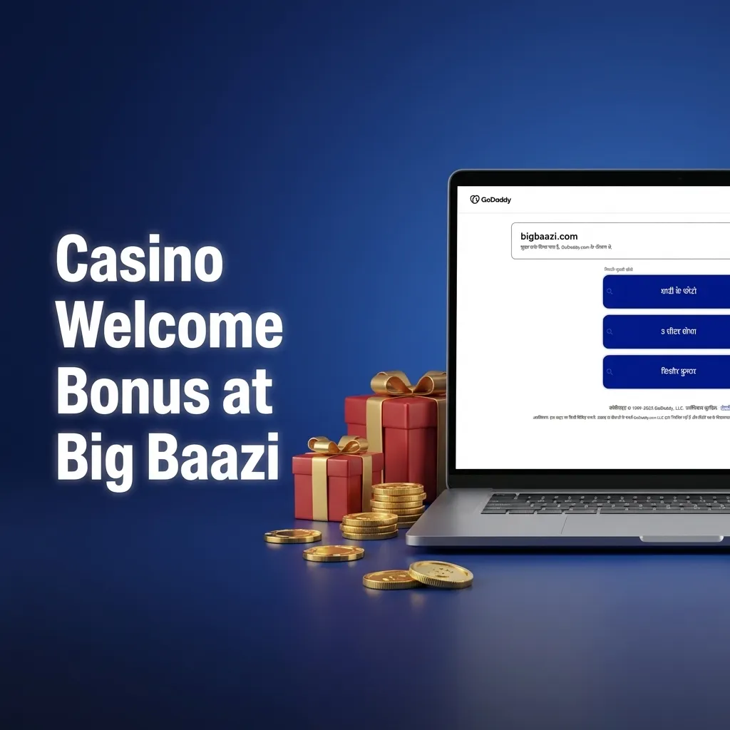 Big Baazi Casino welcome bonus package worth ₹1 Lakh spread across first three deposits with wagering requirements