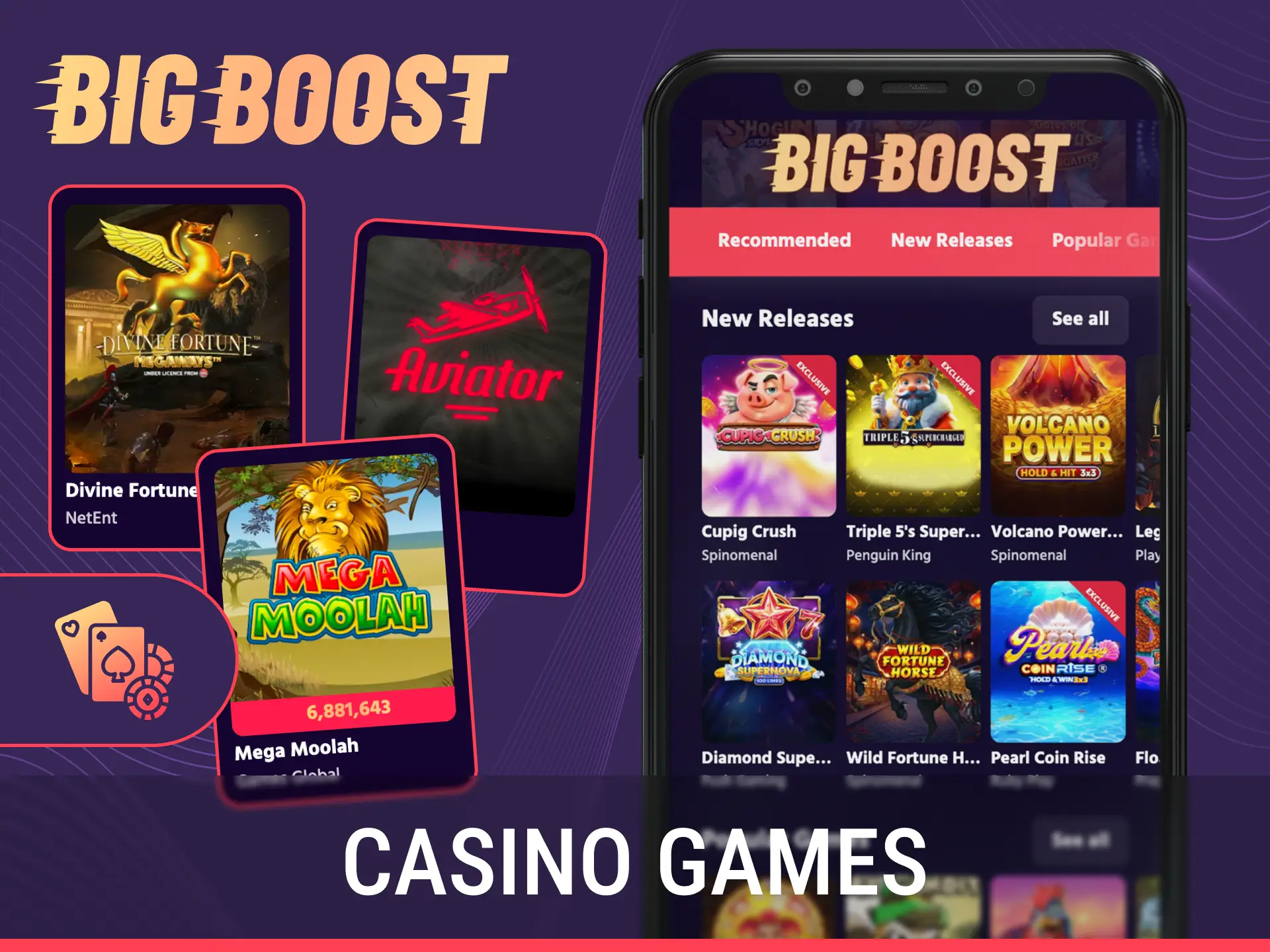 Play exciting casino games and slots using the Big Baazi App on your smartphone.