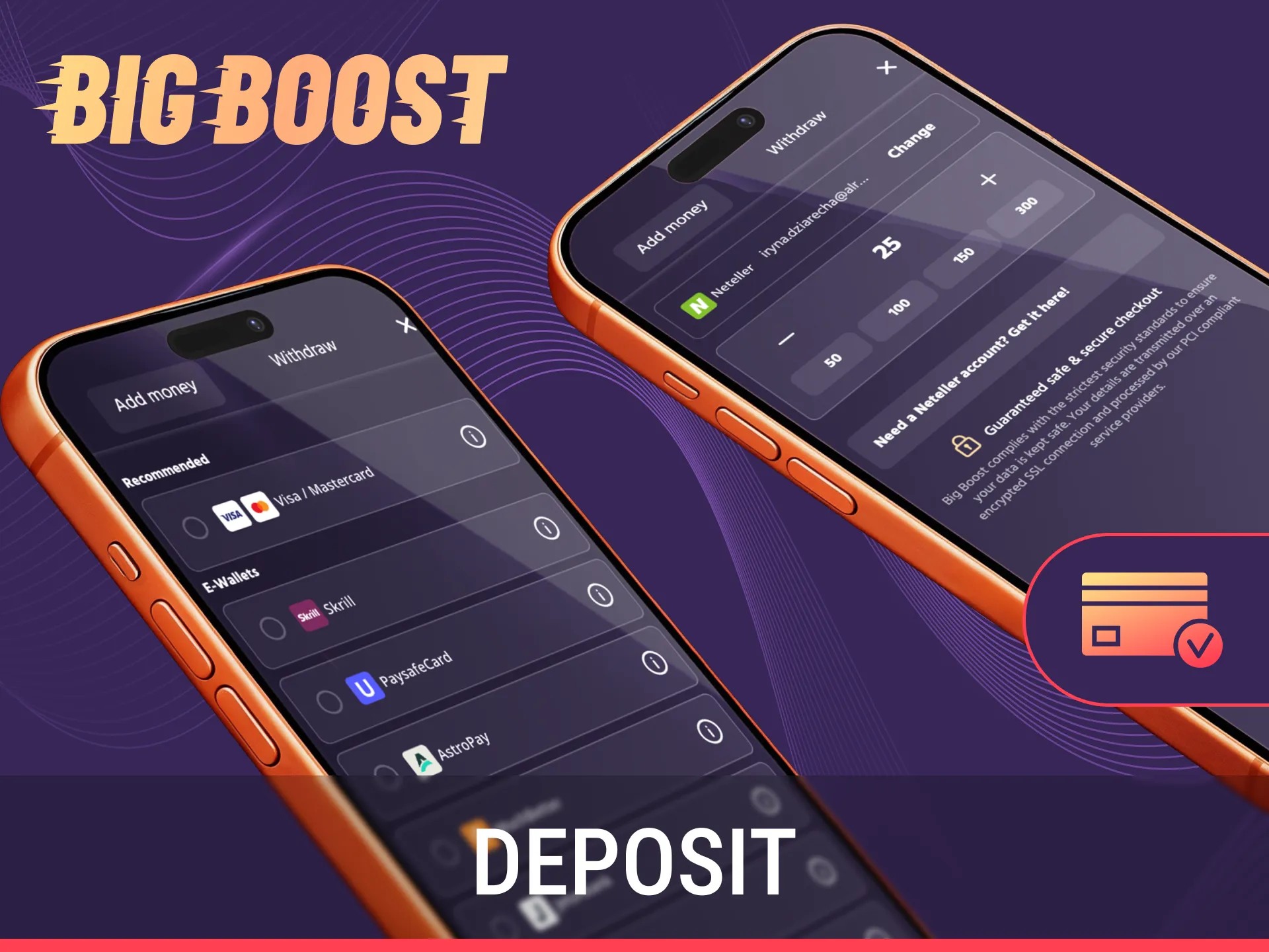 Make a quick deposit via the Big Baazi App and start playing your favorite games.