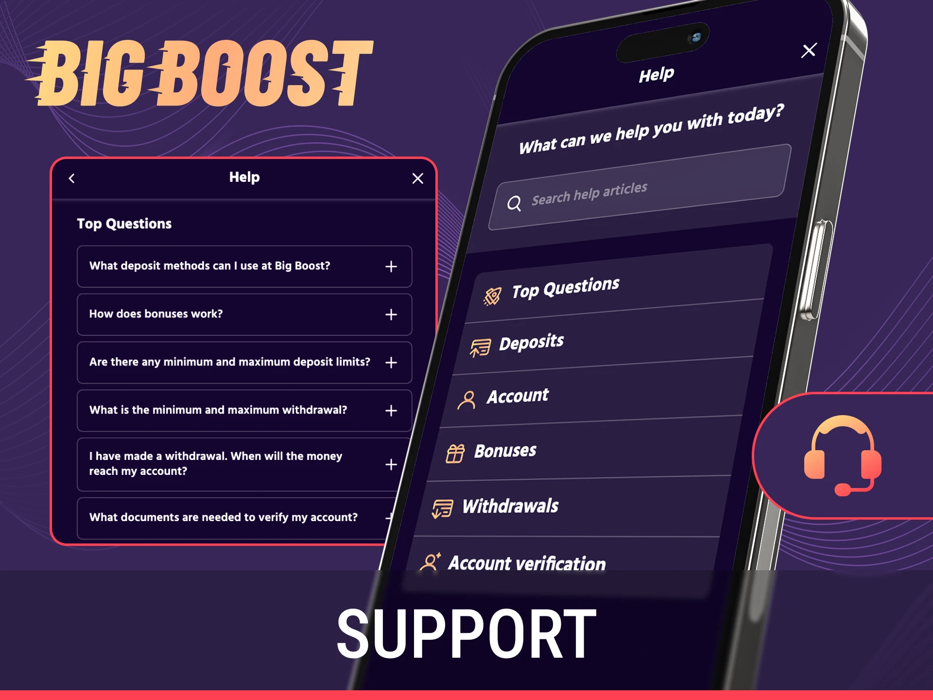 Contact professional customer support via the Big Baazi App to resolve any queries.