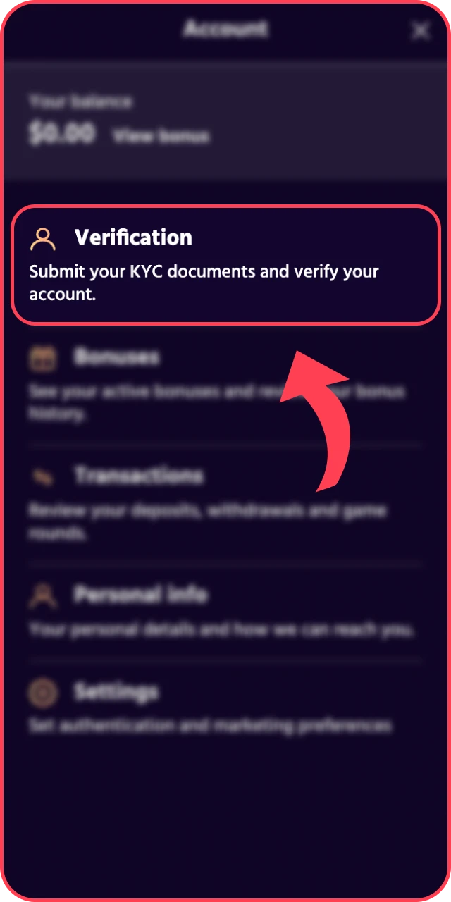 Explore the personal dashboard within the Big Baazi App after successful verification.
