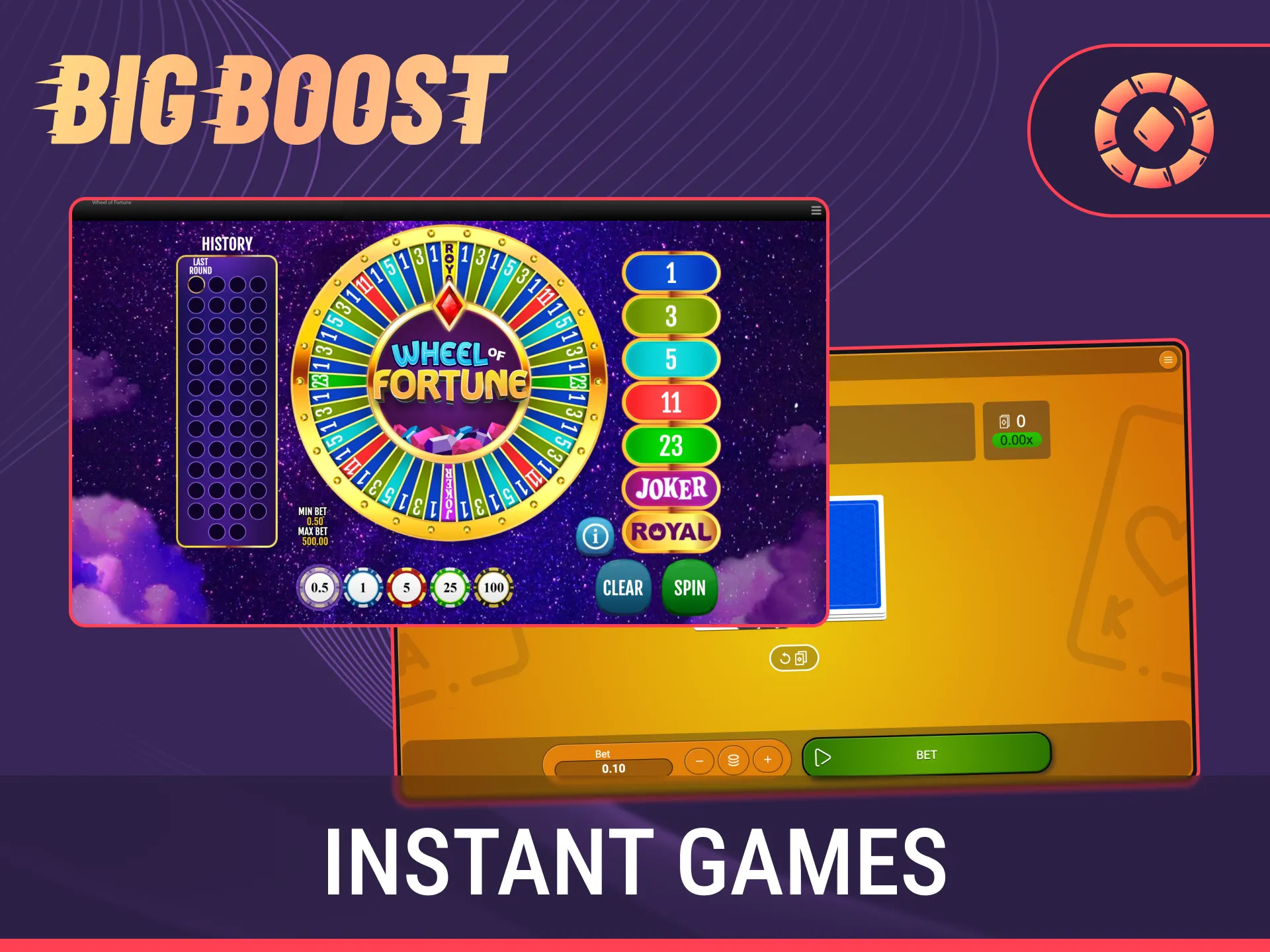 Play exciting instant games for quick wins on the Big Baazi platform.