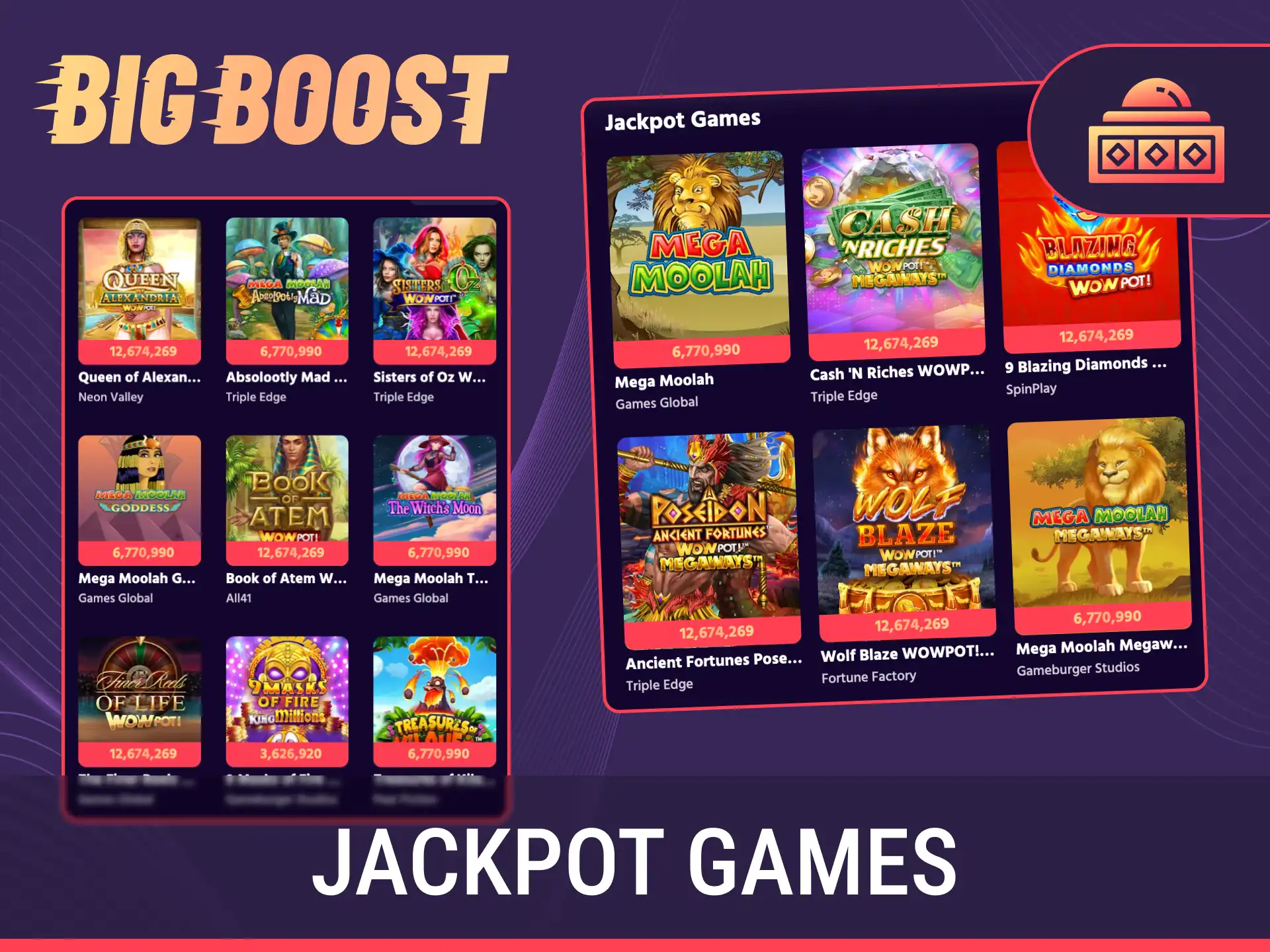 Hit the massive jackpot games available at Big Baazi online casino.