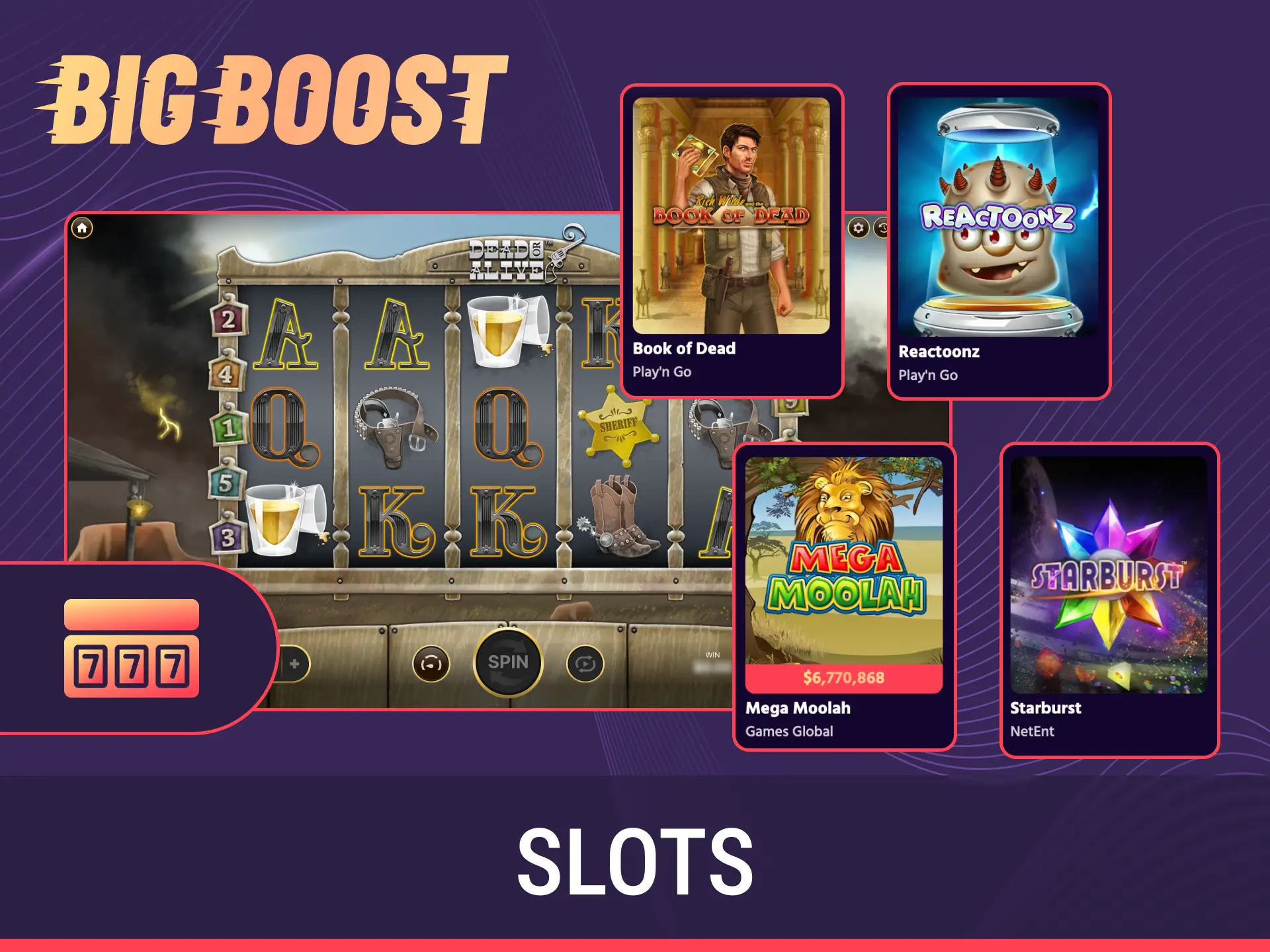 Spin the best casino slots and win big at Big Baazi.