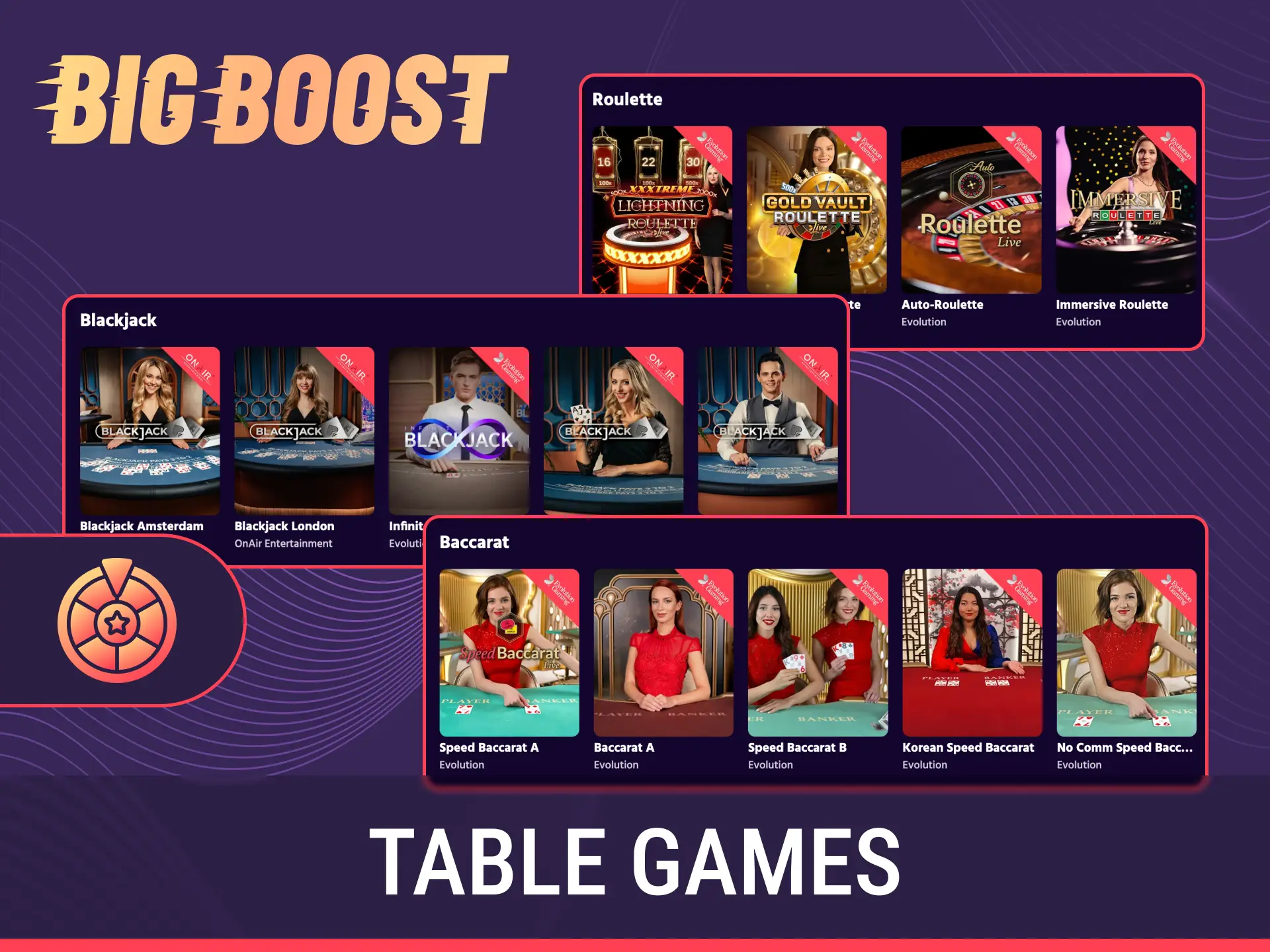 Test your skills at classic table games within Big Baazi casino.