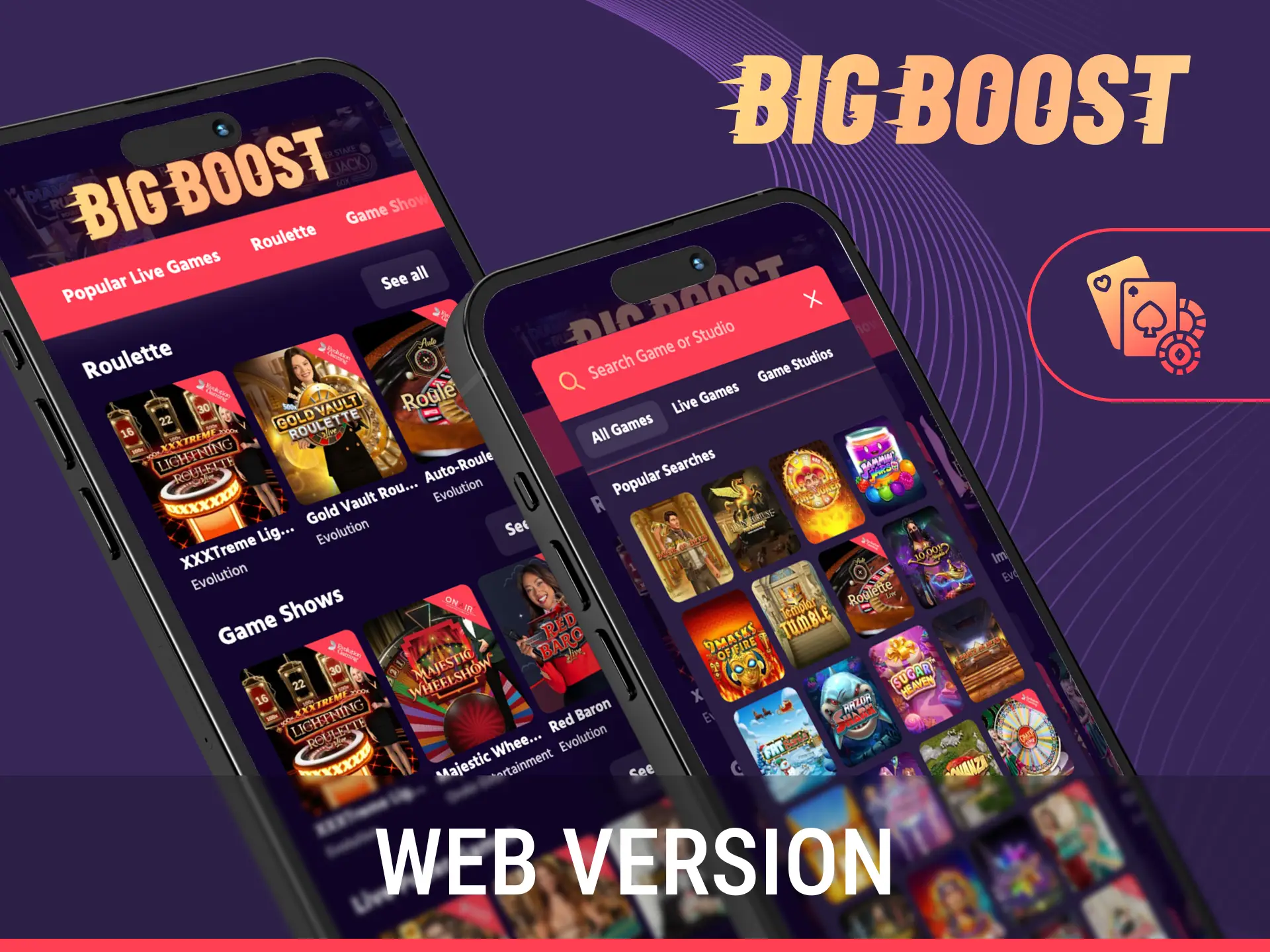 Access the user-friendly Big Baazi mobile website through your phone browser.