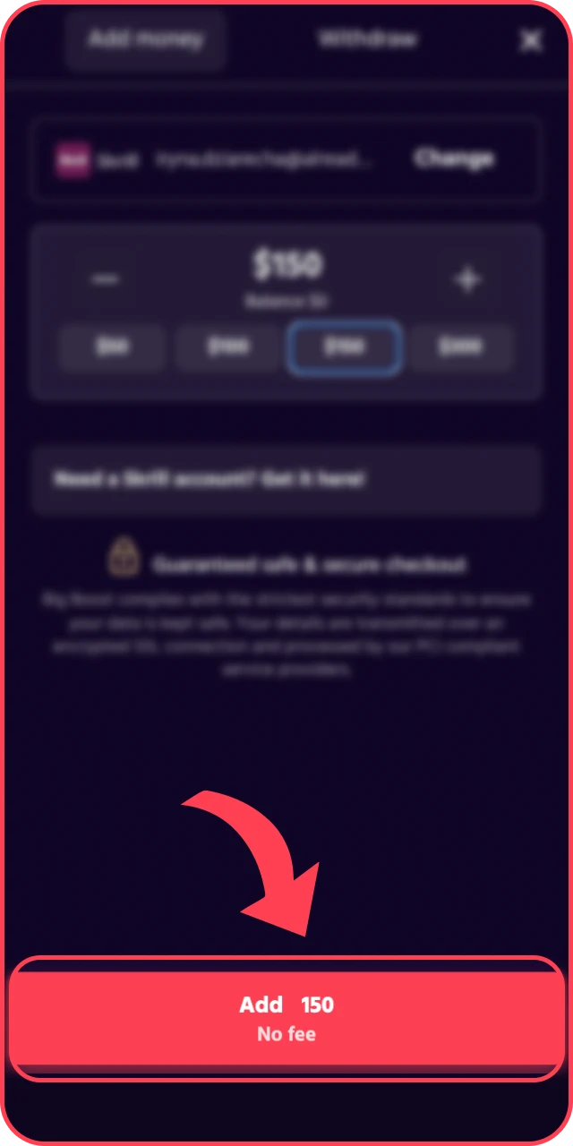Finalize the transfer and verify your Big Baazi deposit to begin betting.