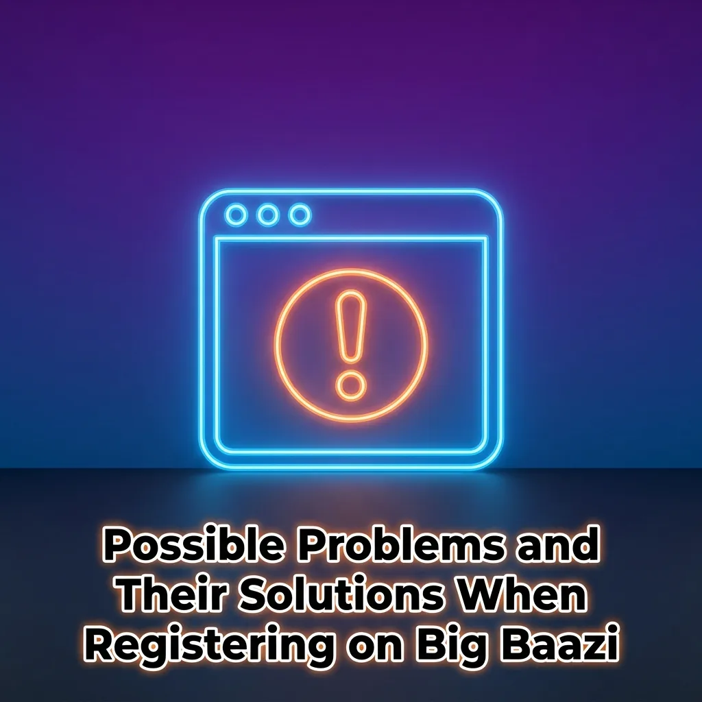 Table showing common Big Baazi registration problems like OTP issues, email verification, and their solutions
