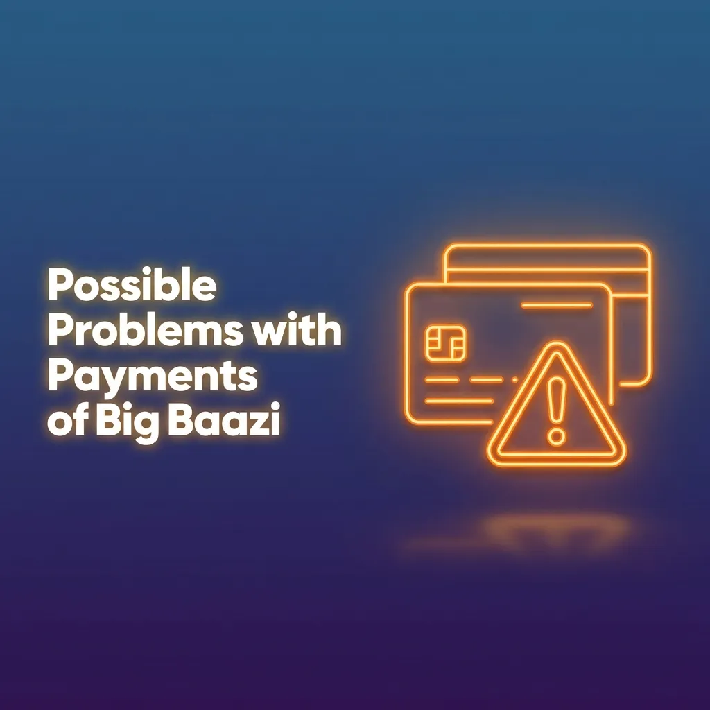 Big Baazi payment issues guide showing solutions for declined transactions, pending withdrawals, and account problems