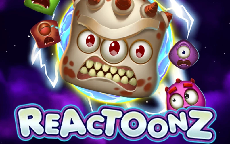 Match the colorful aliens in the Reactoonz slot at Big Baazi Casino.