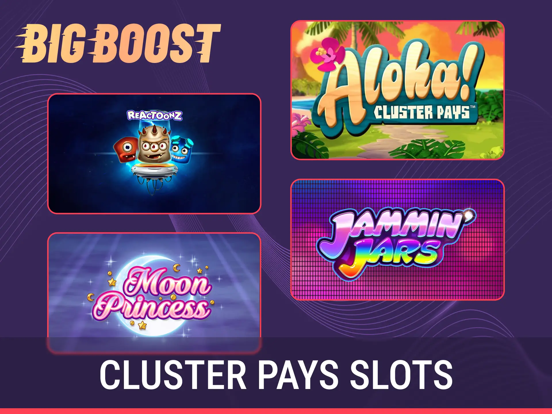 Collect winning combinations in unique Big Baazi Slots with Cluster Pays.
